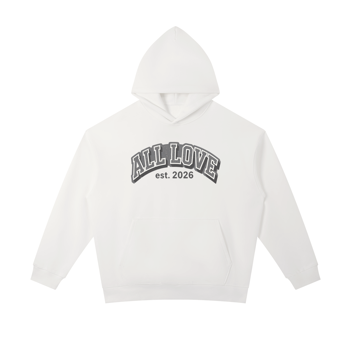 Oversized Heavyweight Hoodie | OG All Love Collection | Speckled Bubble Letters