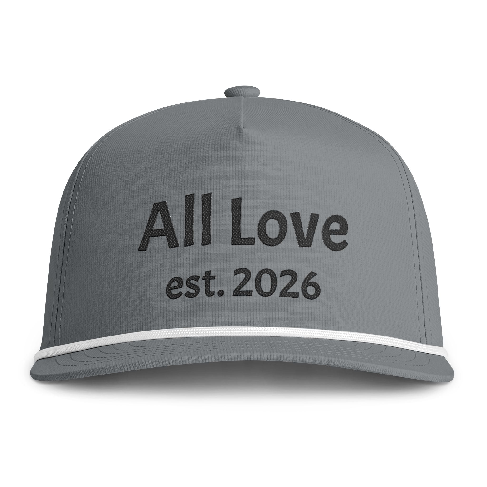 Sunwashed Rope Cap | Embroidered Five-Panel Snapback | All Love Co