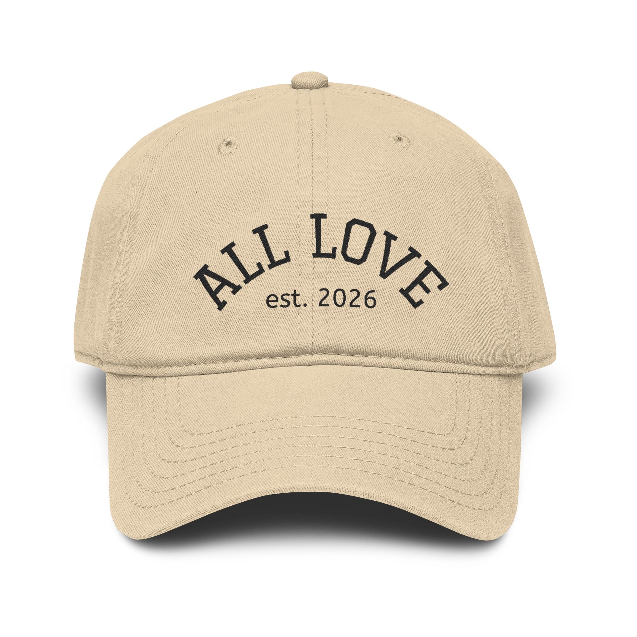 NEW Embroidered Garment Washed Baseball Cap | Level Up | All Love Co