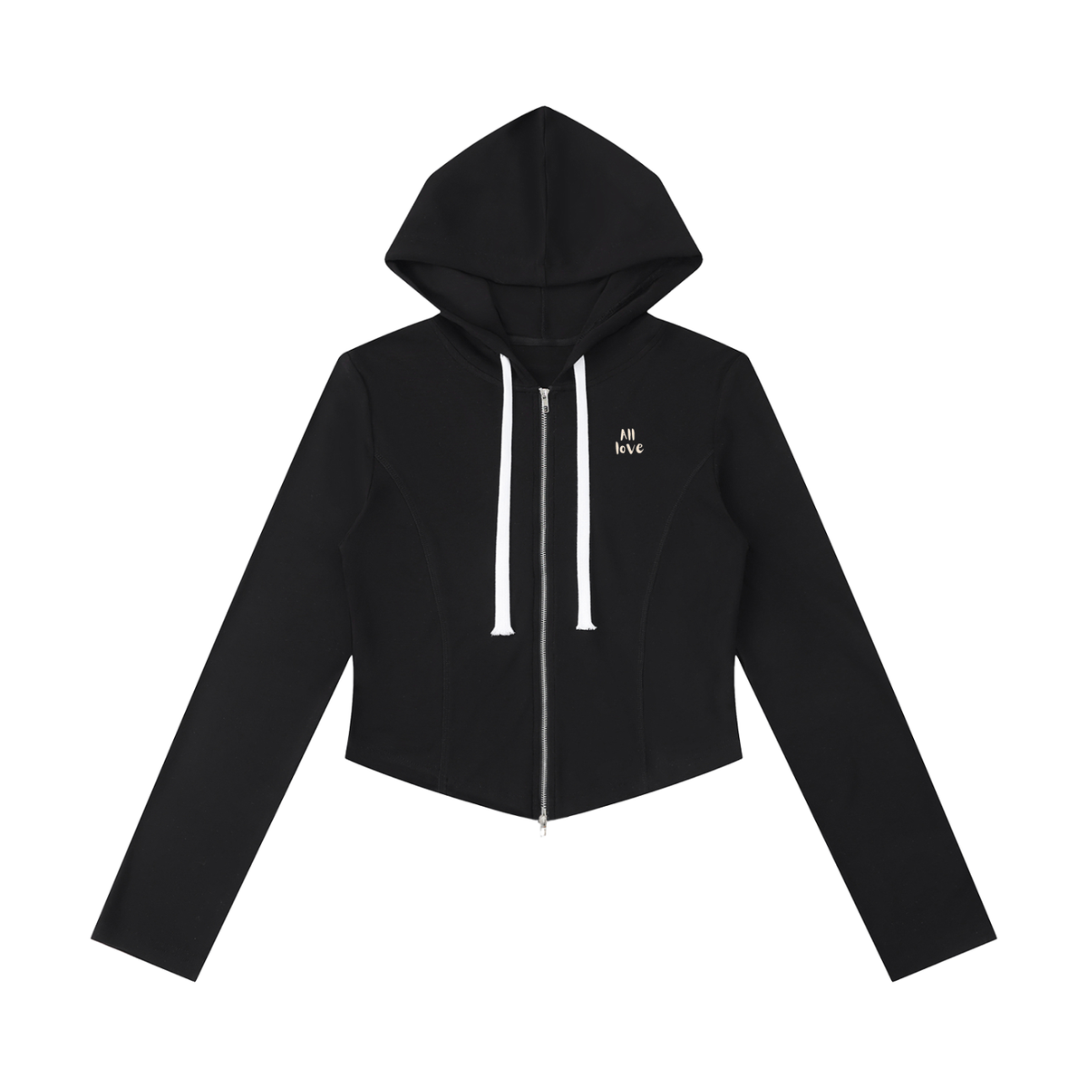 Full Zip Slim Hoodie | Have a Heart Collection | Navy & Black