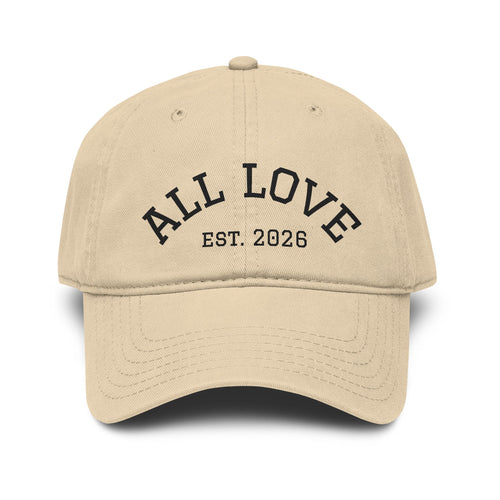 Garment Washed Baseball Cap | DTF Print | All Love Co