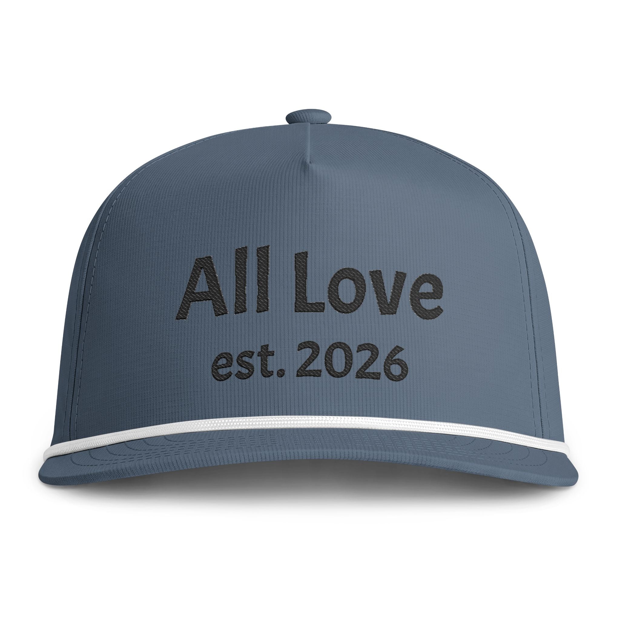 Sunwashed Rope Cap | Embroidered Five-Panel Snapback | All Love Co