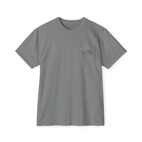 All Love Co Logo Pocket Tee | Garment-Dyed Graphic | Pocket Tee