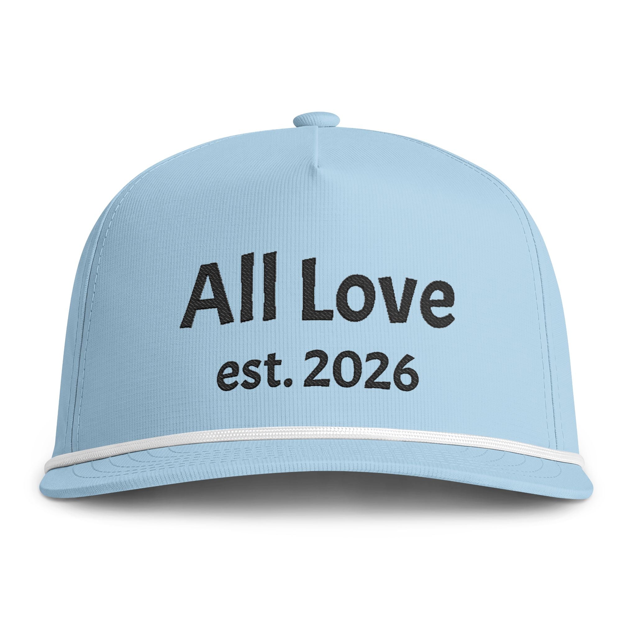 Sunwashed Rope Cap | Embroidered Five-Panel Snapback | All Love Co