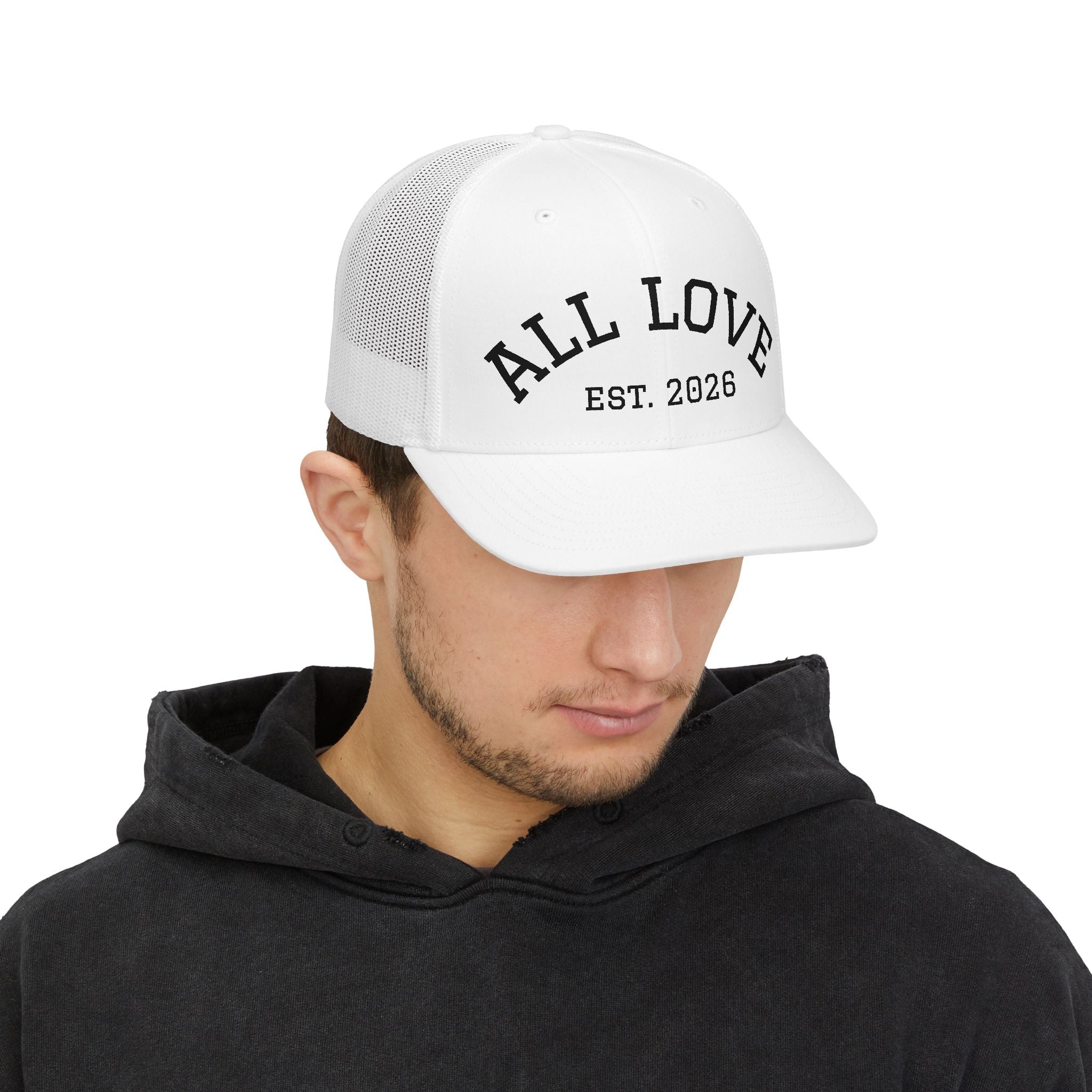 Snapback Trucker Cap | Classic Mesh Structured Hat | All Love Co