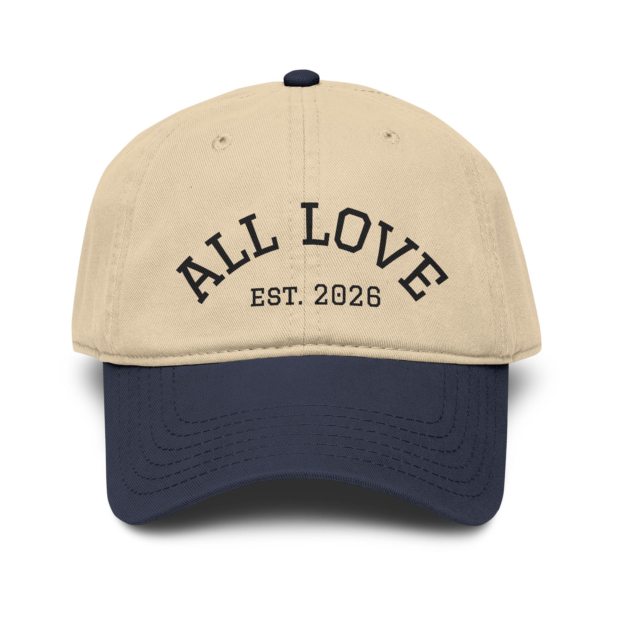Garment Washed Baseball Cap | DTF Print | All Love Co