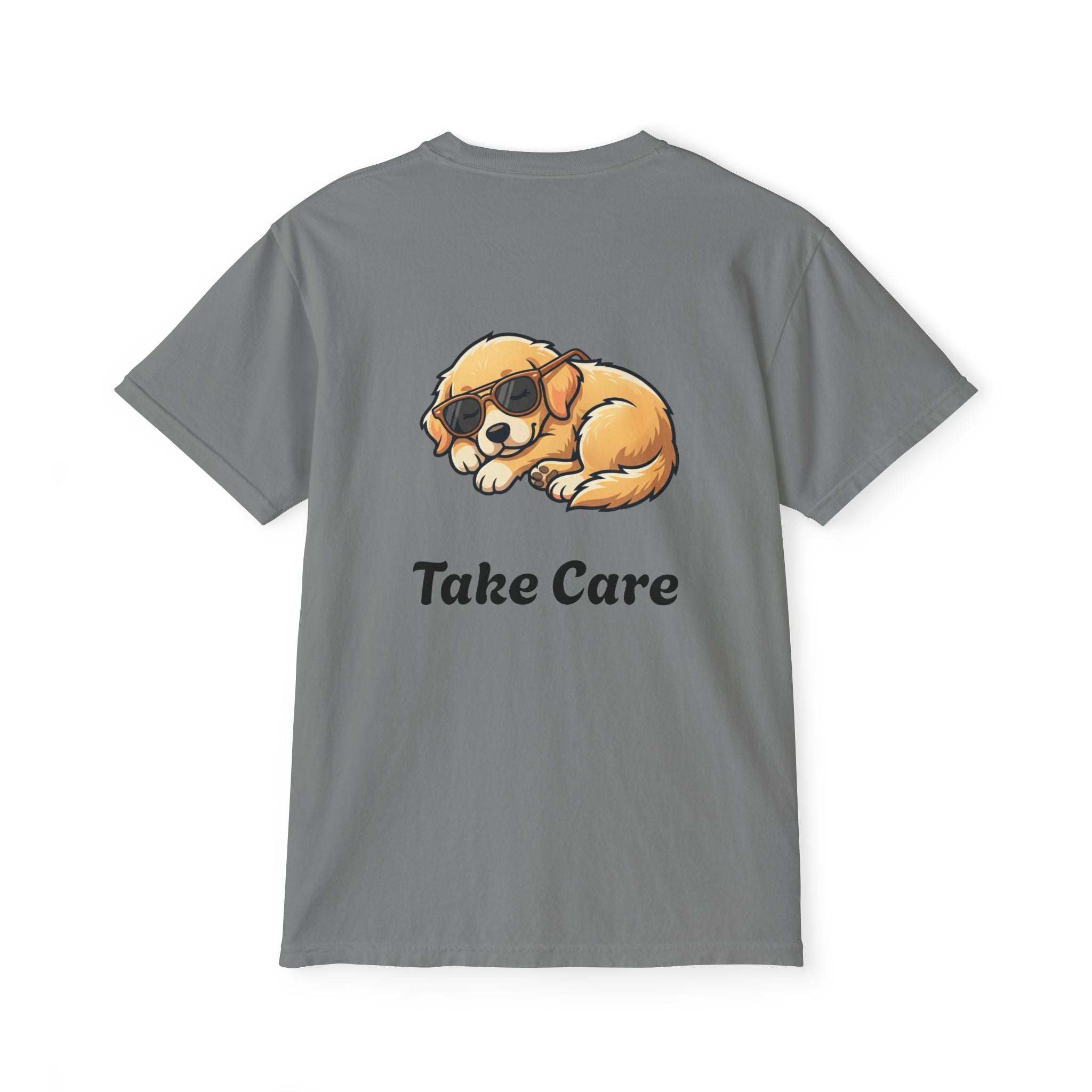 Take Care Dog Tee | Dog Lover Graphic Pocket Tee | All Love Co