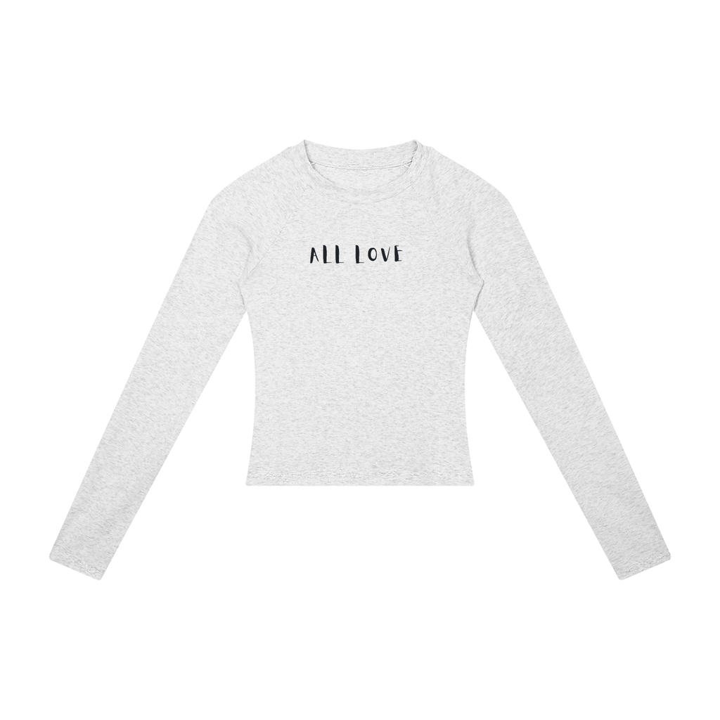 Slim Raglan Long-Sleeve Tee | Have a Heart Collection | White, Oat Gray & Khaki