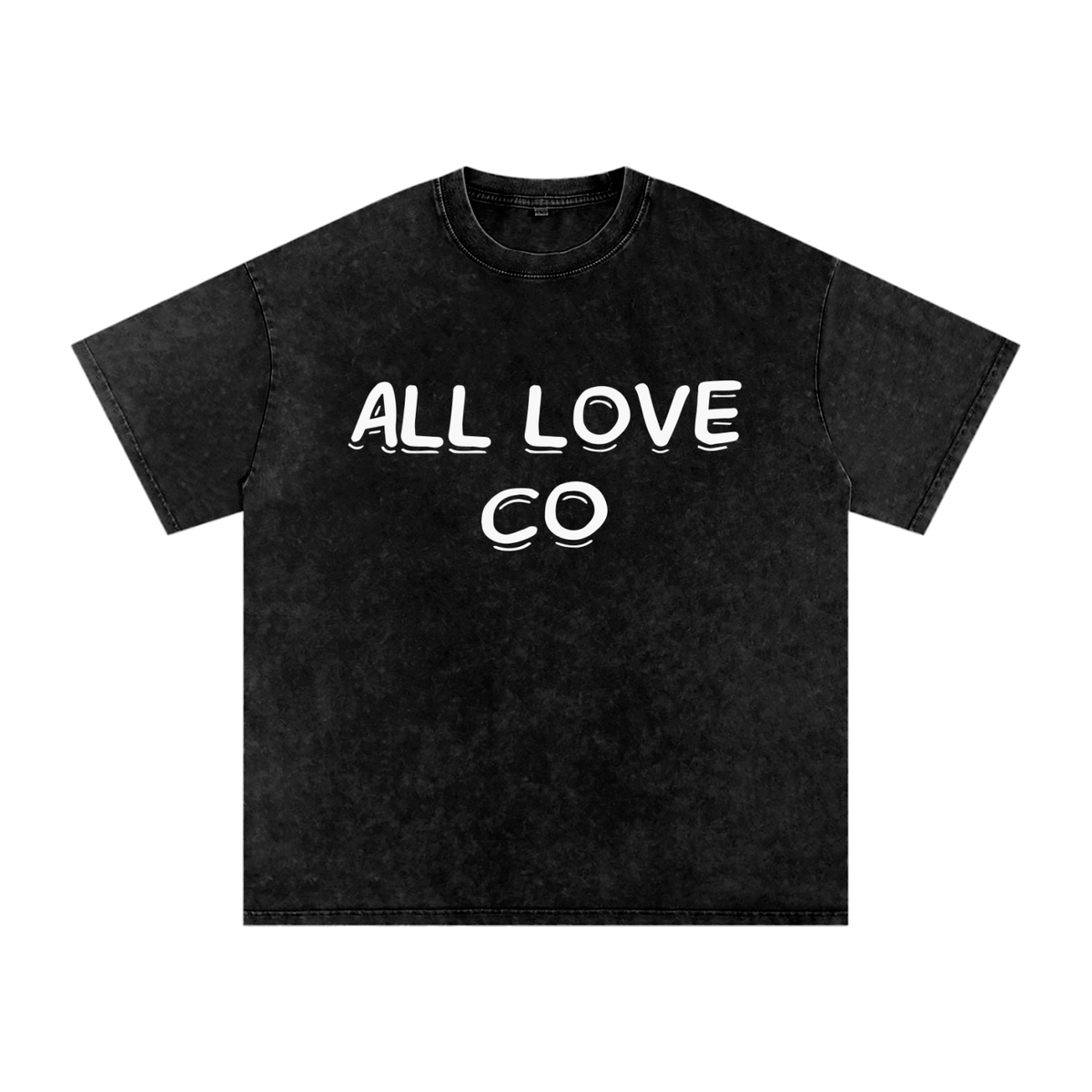 All Love Co | est. 2026 | Snow Washed Oversized Cotton T-Shirt