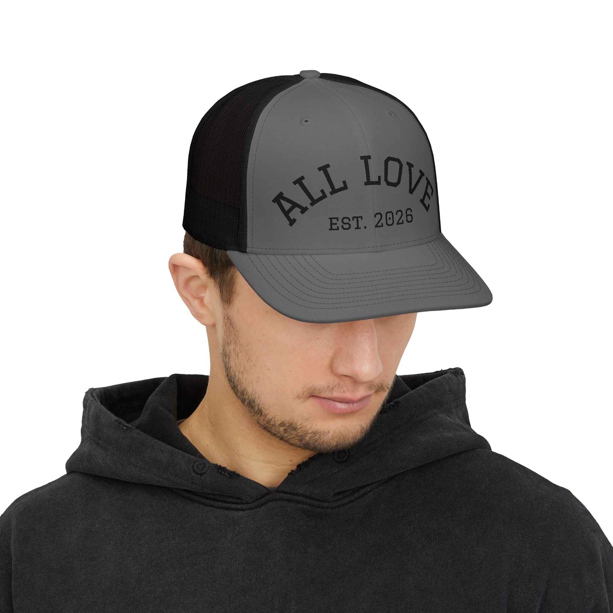 Snapback Trucker Cap | Classic Mesh Structured Hat | All Love Co