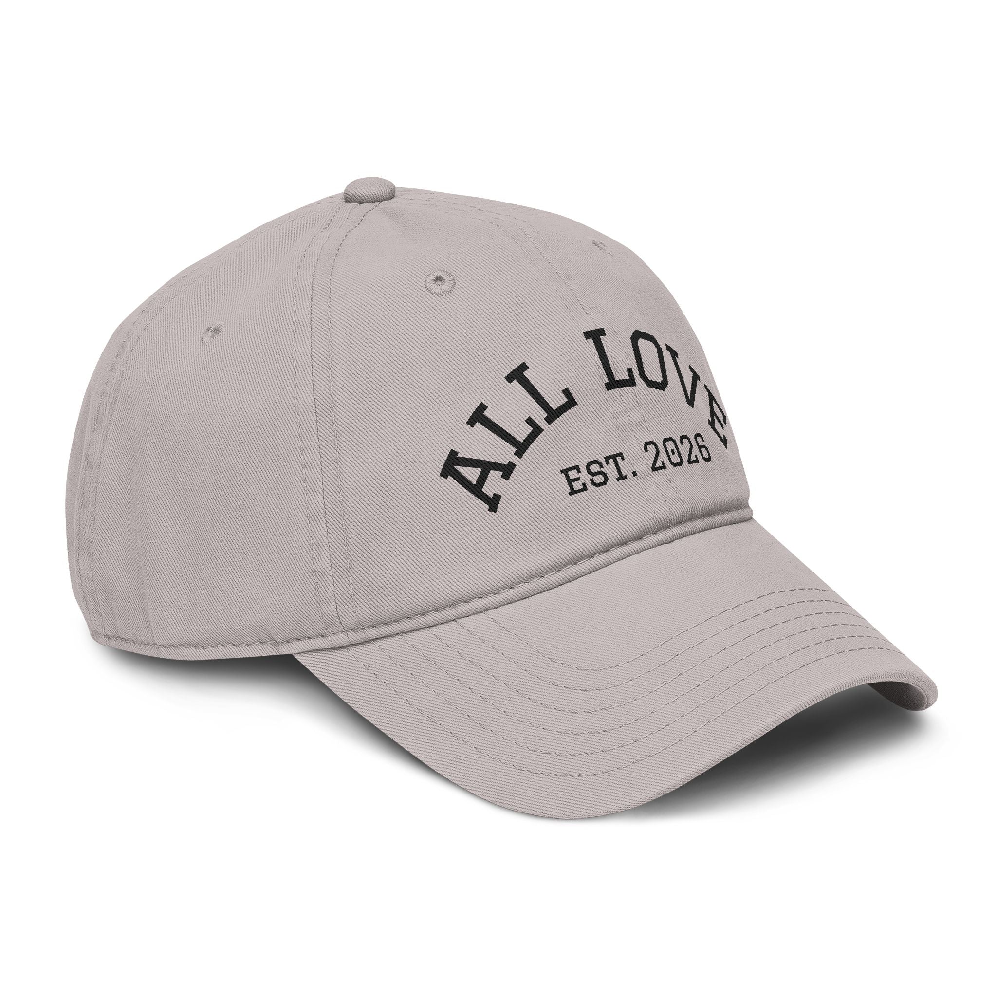 Garment Washed Baseball Cap | DTF Print | All Love Co