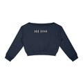 Off-the-Shoulder Boatneck Sweatshirt | Have a Heart Collection | Royal Blue & Black