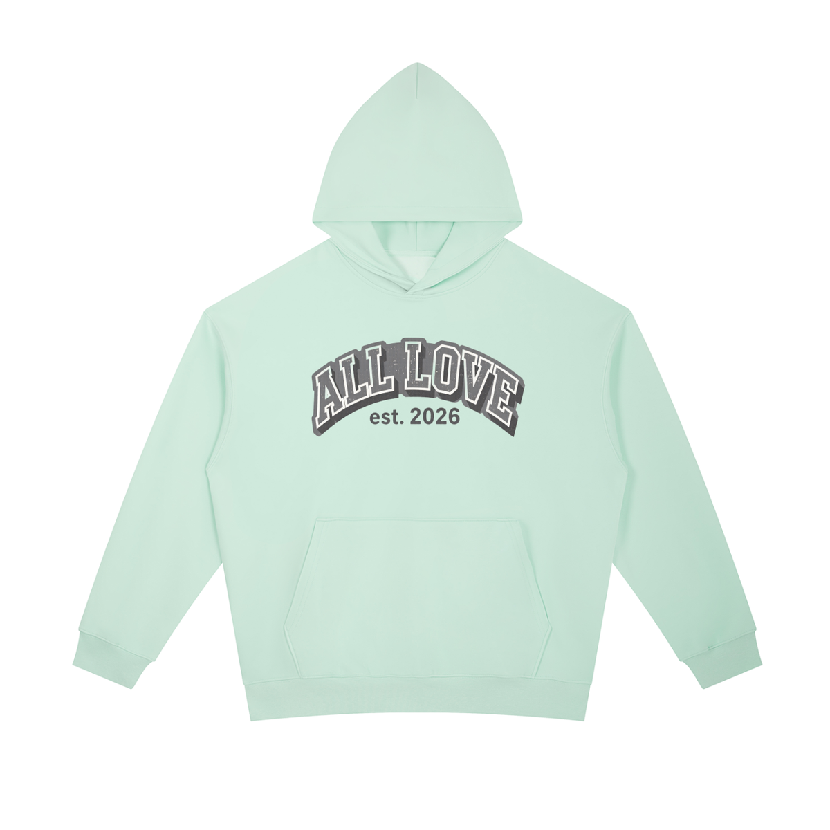 Oversized Heavyweight Hoodie | OG All Love Collection | Speckled Bubble Letters