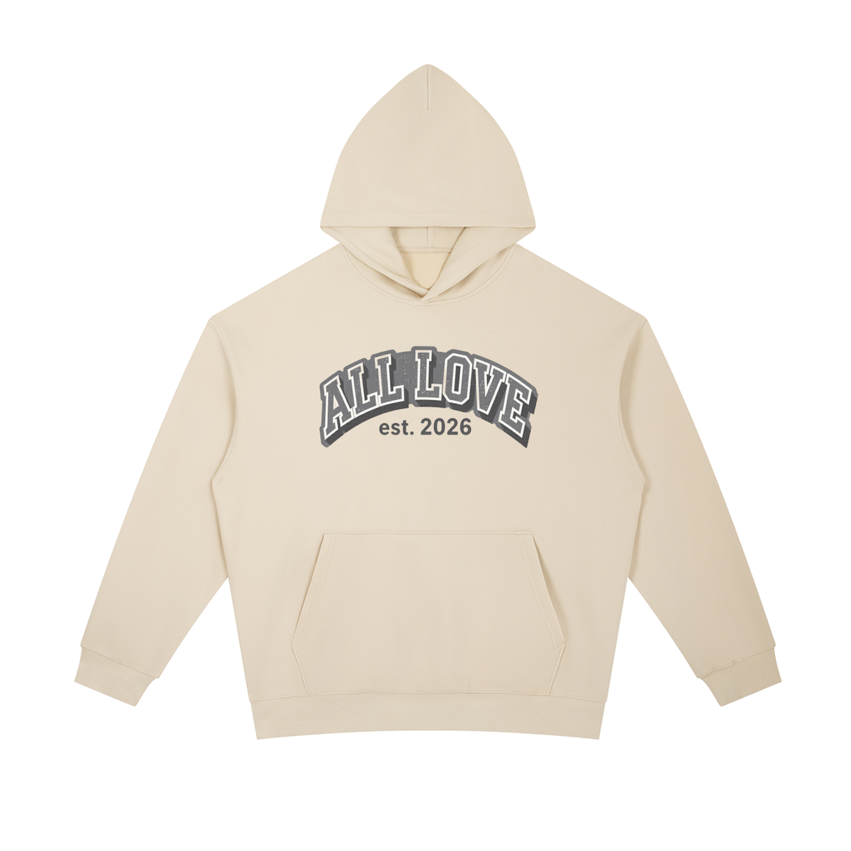 Oversized Heavyweight Hoodie | OG All Love Collection | Speckled Bubble Letters