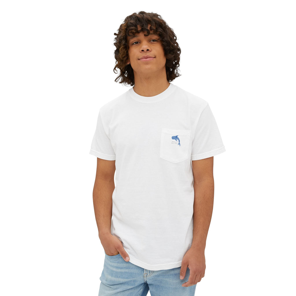 Keep Moving Forward Whale's | Comfort Colors Pocket Tee | All Love Co