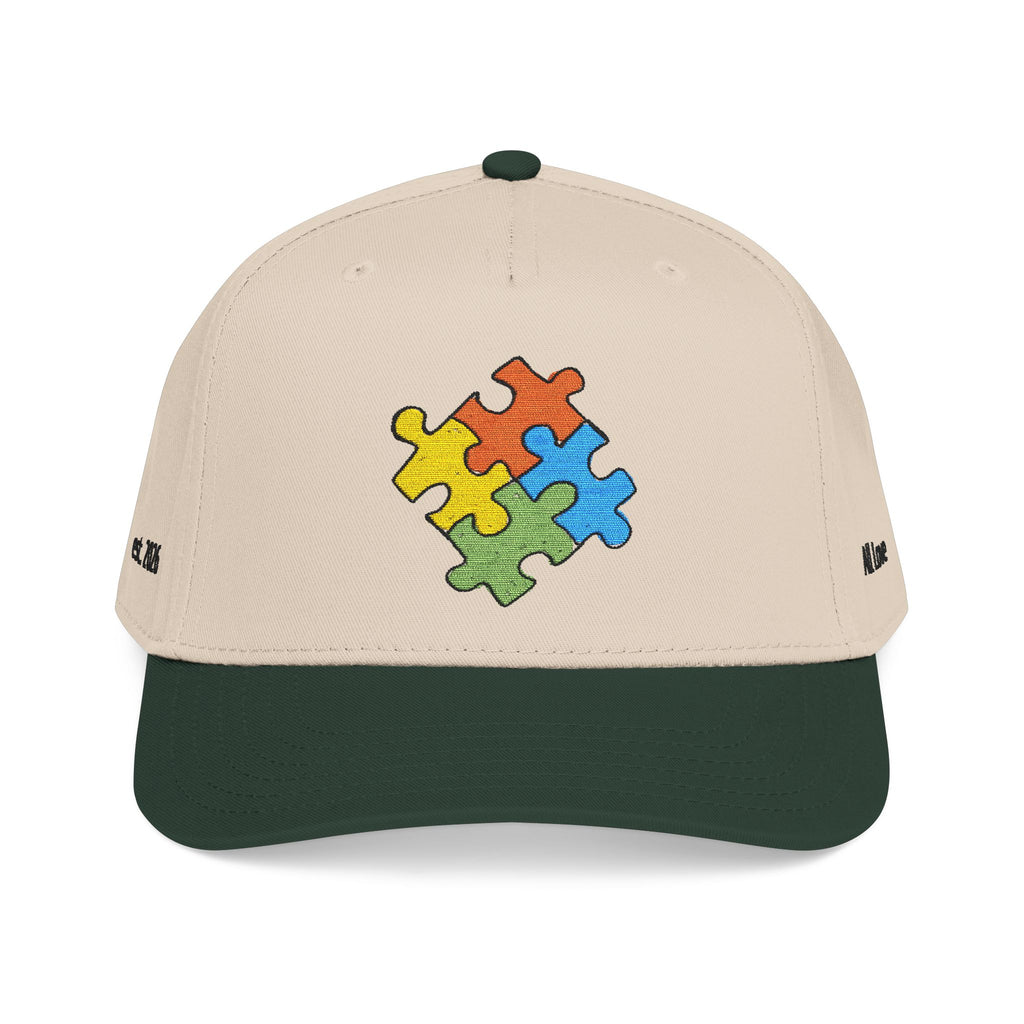 Hand Drawn Autism Puzzle Piece Cap | Embroidered | All Love Co