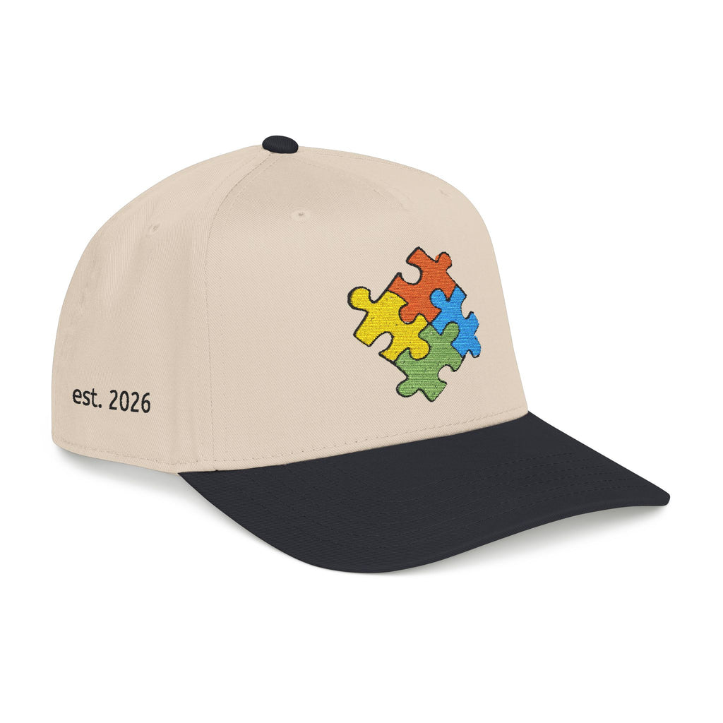 Hand Drawn Autism Puzzle Piece Cap | Embroidered | All Love Co