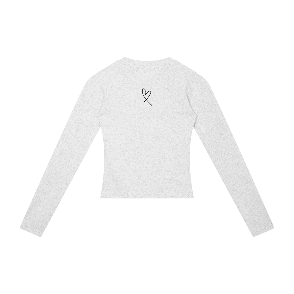 Slim Raglan Long-Sleeve Tee | Have a Heart Collection | White, Oat Gray & Khaki