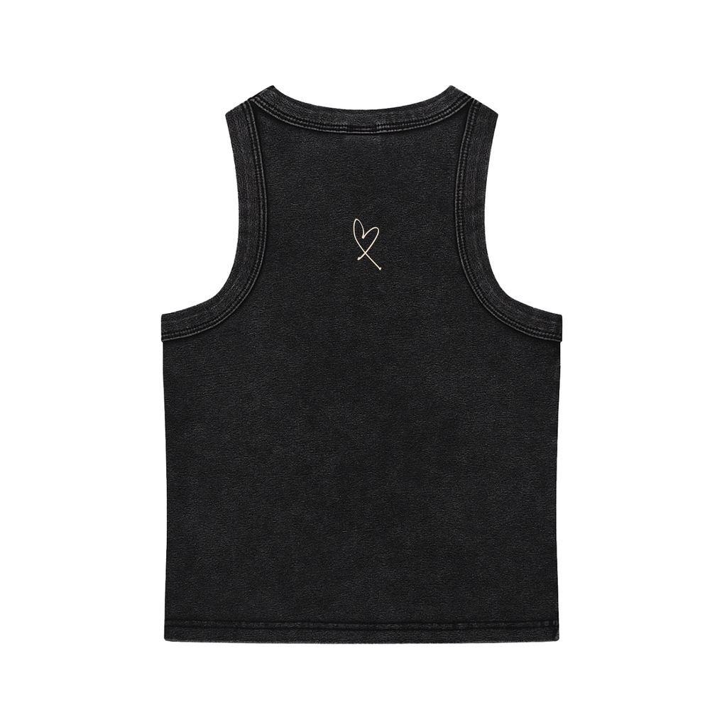 Snow-Washed Vintage Wash Tank | Have a Heart Collection | Black