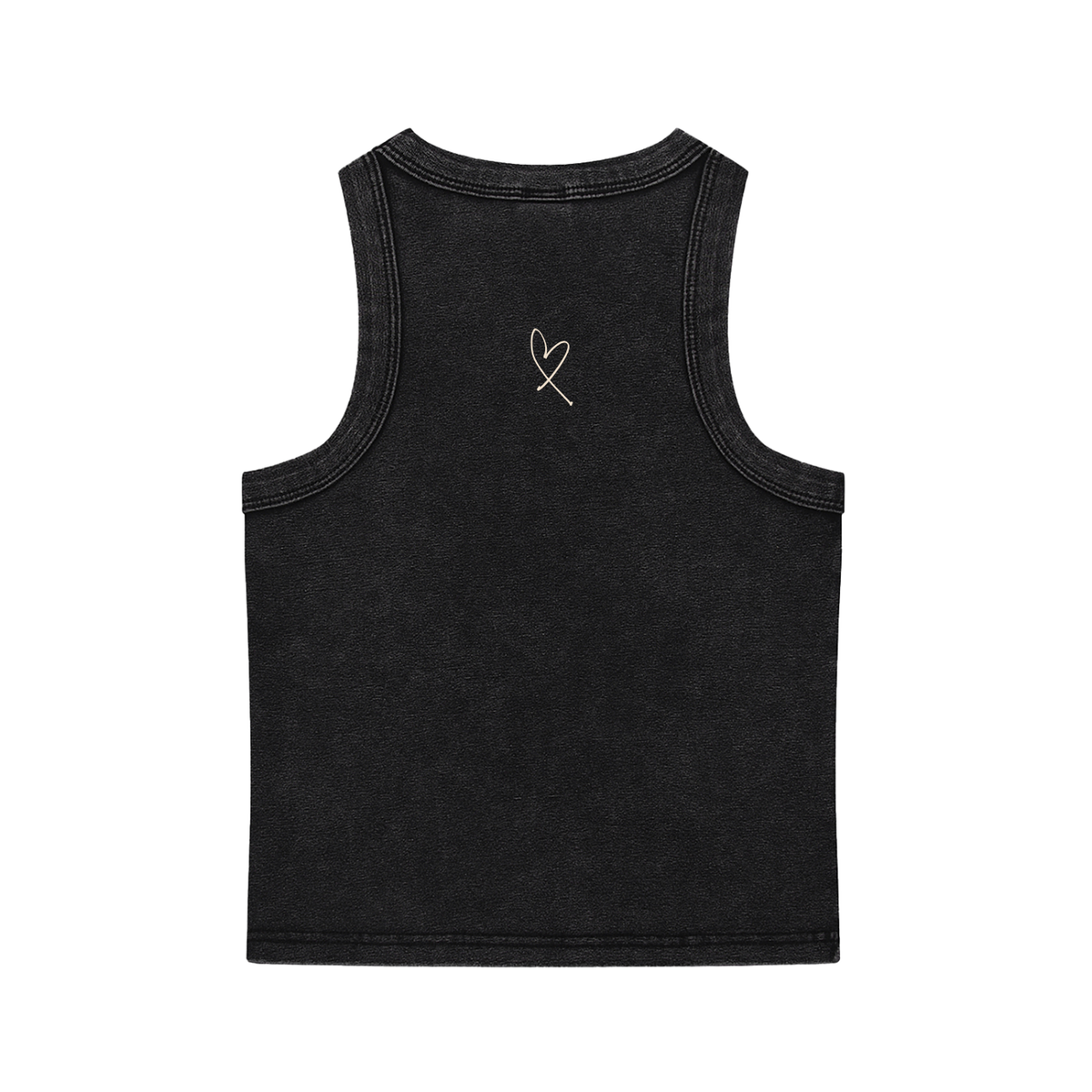 Snow-Washed Vintage Wash Tank | Have a Heart Collection | Black