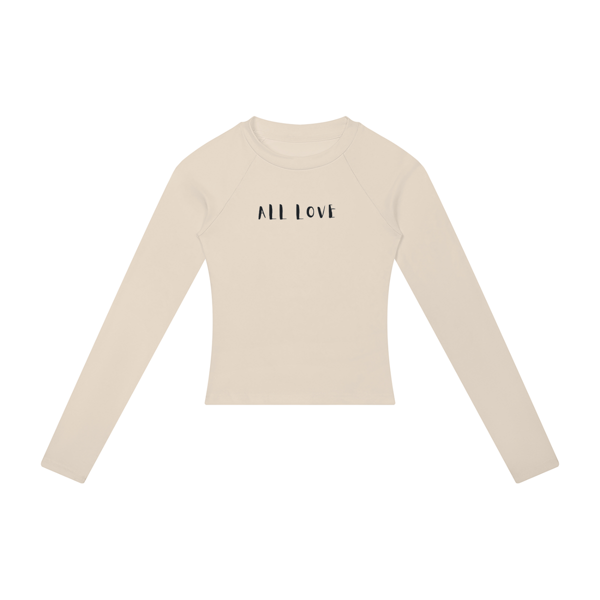 Slim Raglan Long-Sleeve Tee | Have a Heart Collection | White, Oat Gray & Khaki