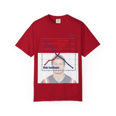 Drake Maye Male Loneliness Graph Tee | Funny Graphic Tee | All Love Co