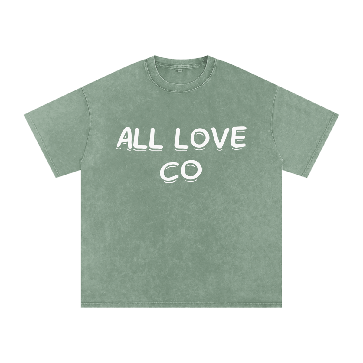 All Love Co | est. 2026 | Snow Washed Oversized Cotton T-Shirt