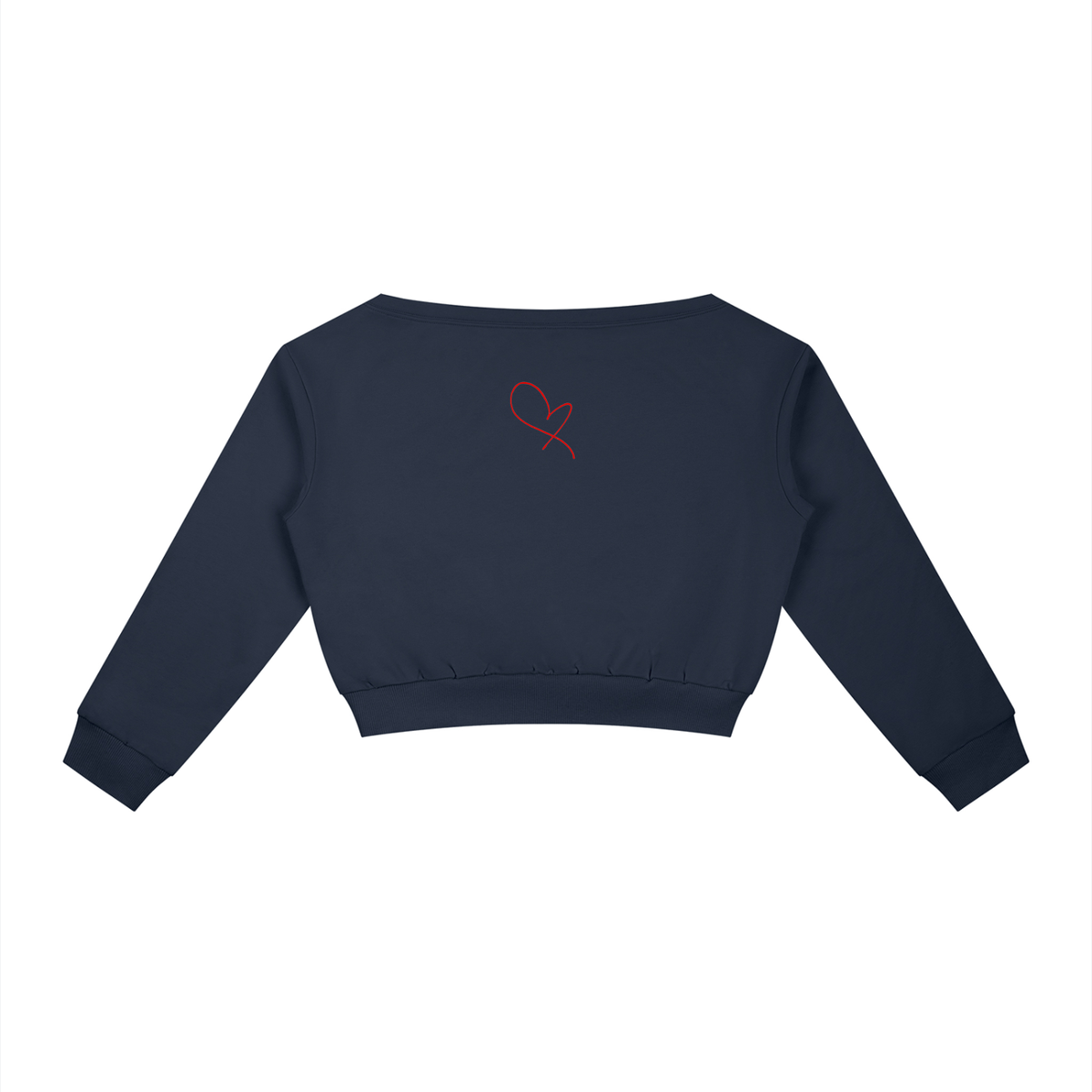 Off-the-Shoulder Boatneck Sweatshirt | Have a Heart Collection | Royal Blue & Black