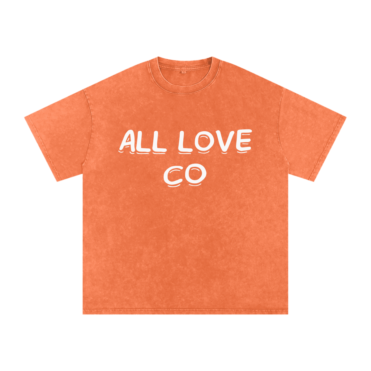 All Love Co | est. 2026 | Snow Washed Oversized Cotton T-Shirt