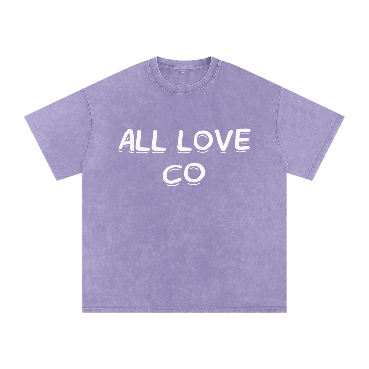 All Love Co | est. 2026 | Snow Washed Oversized Cotton T-Shirt