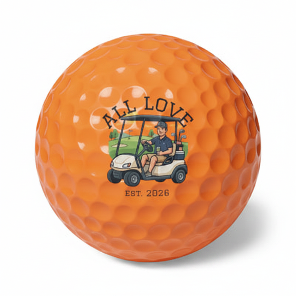Set of 6 Golf Balls | Playing Golf | Drinking Beer | All Love Co